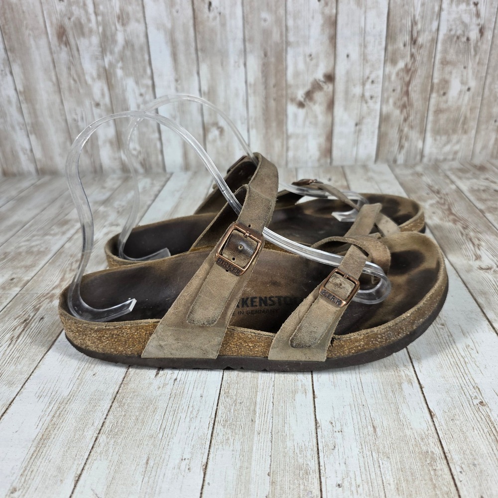 Birkenstock Mayari Toe‎ Loop Sandals Suede Leather Comfort Casual EU 38